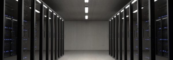 Black Server Racks on a Room